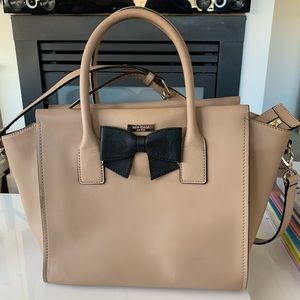 Beige Kate Spade Tote Bag